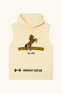 WK cream workout sweater